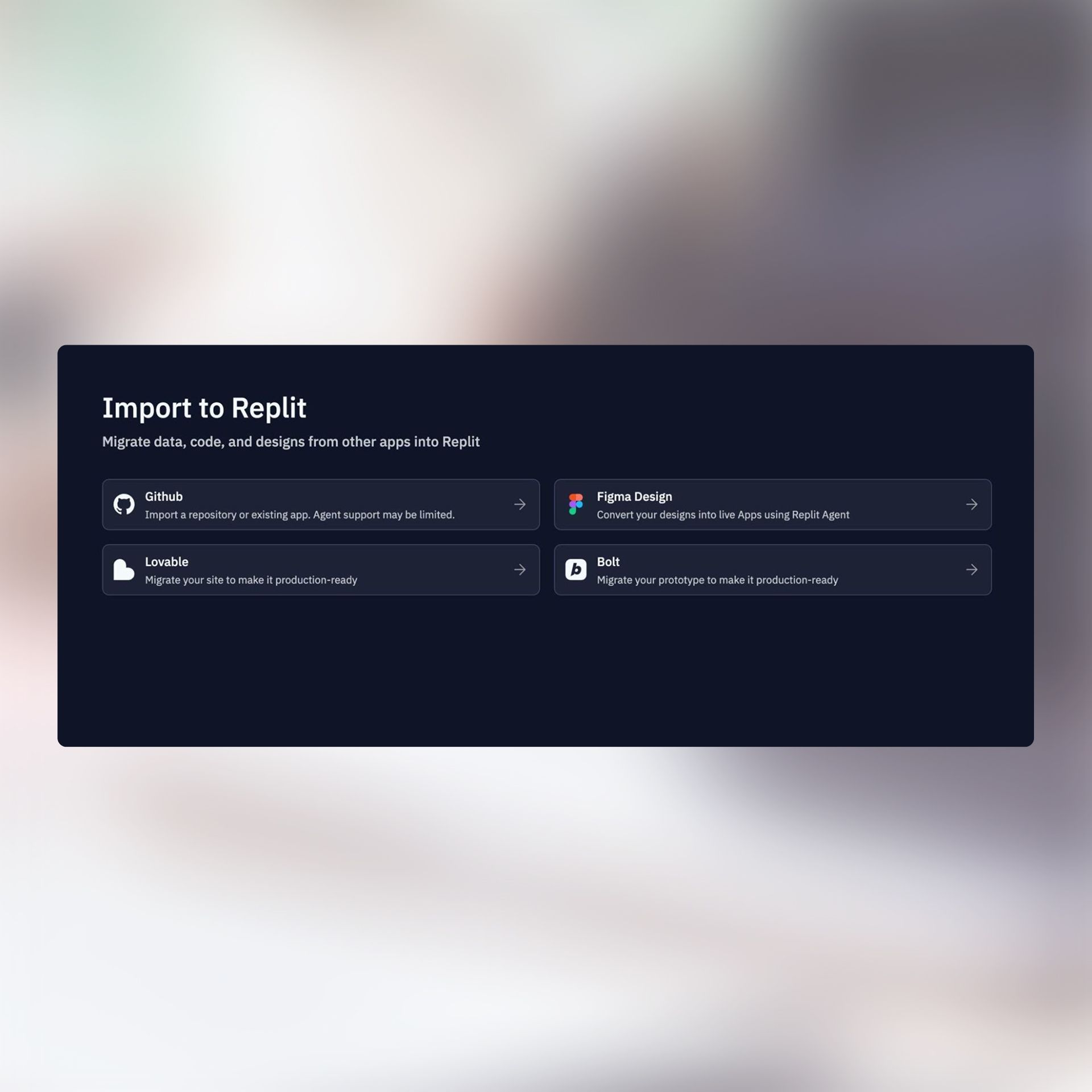 Import project